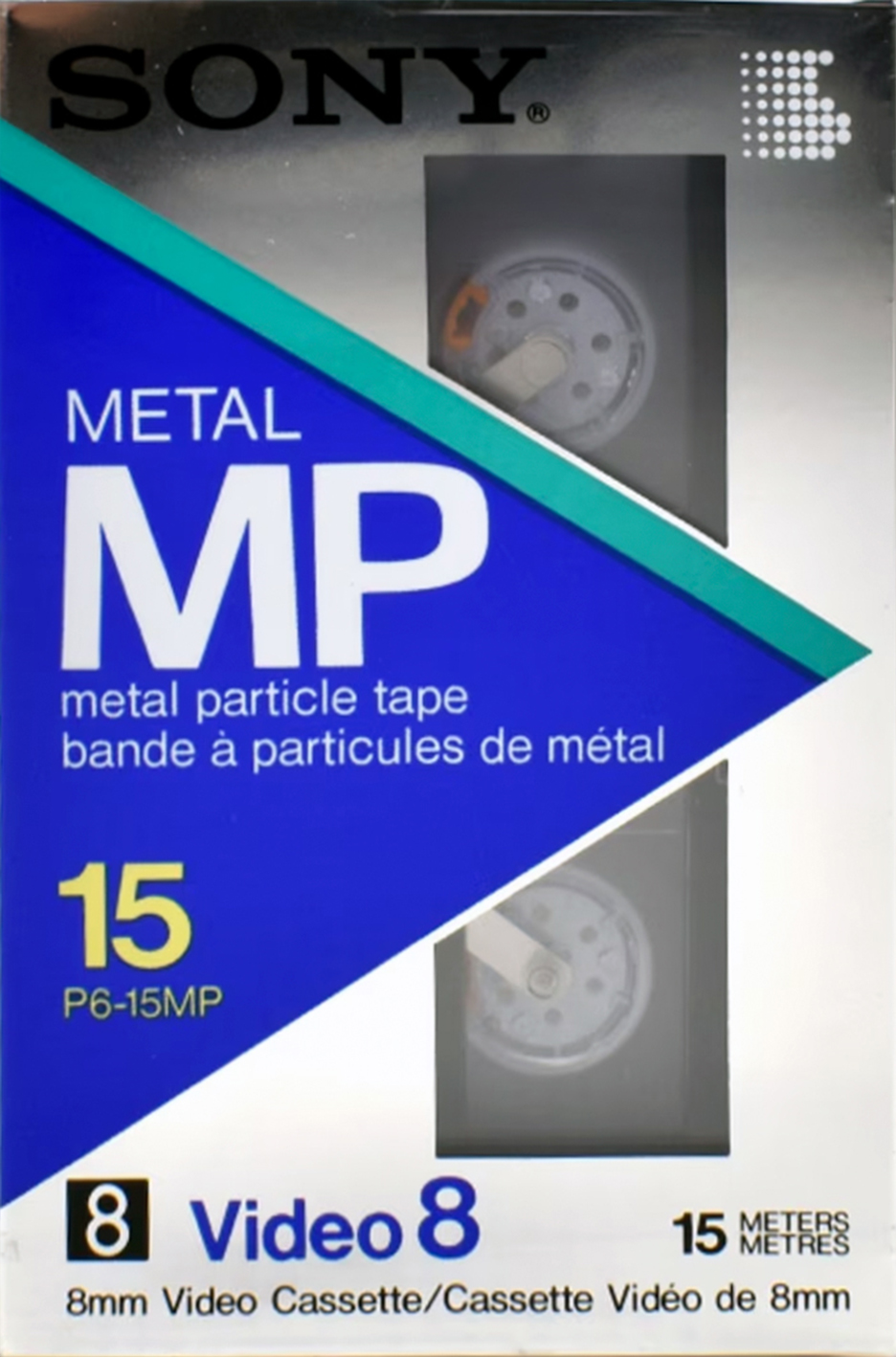 Video8, Hi8, Digital8 Sony MP 15 "Video8 P6-16MP" Type IV Metal North America