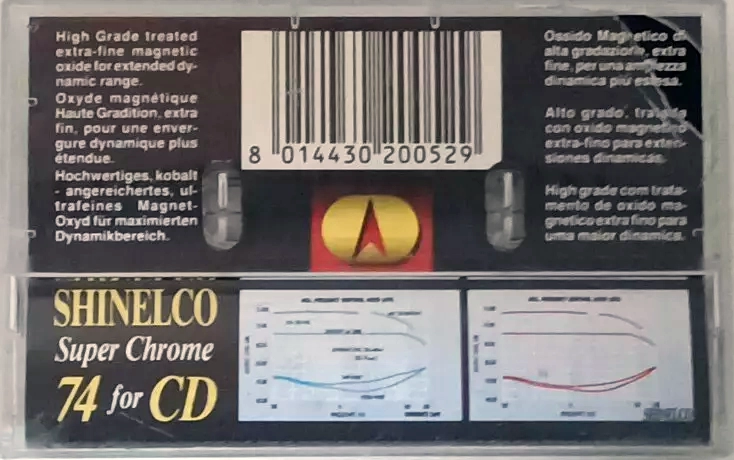 Compact Cassette Shinelco 74 Type II Chrome Italy
