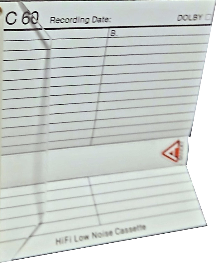 Compact Cassette A bandet 60 Type I Normal Unknown Country