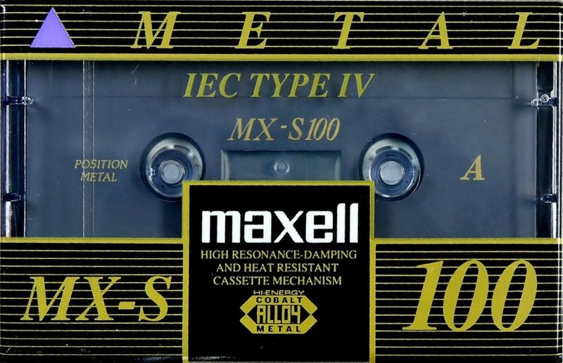 Compact Cassette Maxell MX-S 100 Type IV Metal 1994 Europe
