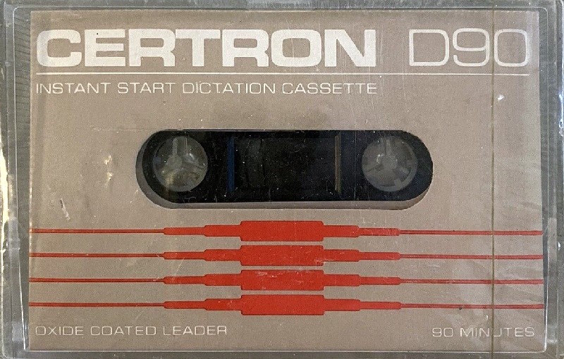 Compact Cassette Certron D 90 Type I Normal 1976 USA