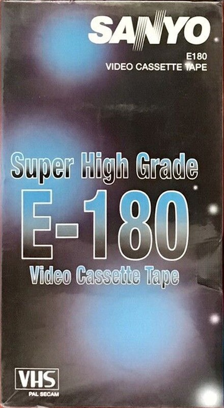 VHS, Video Home System Sanyo 180 Type I Normal Europe