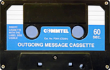 Compact Cassette Commtel 1 "Outgoing Message Cassette" Endless Cassette 1997 Europe