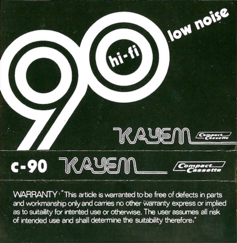 Compact Cassette: Unknown Kayem -  90