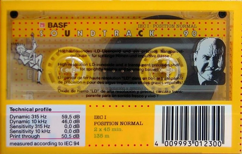 Compact Cassette BASF Soundtrack 90 Type I Normal 1990 Europe