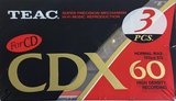 3 pack Teac CDX 60 Type I Normal 1990 Europe
