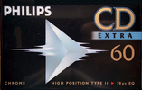 Compact Cassette Philips CD Extra 60 Type II Chrome 1994 Europe