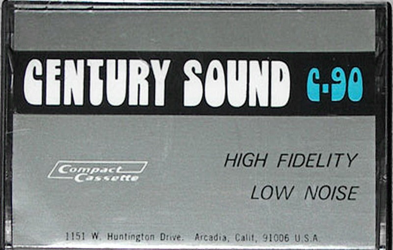 Compact Cassette Century Sound 90 Type I Normal 1977 USA