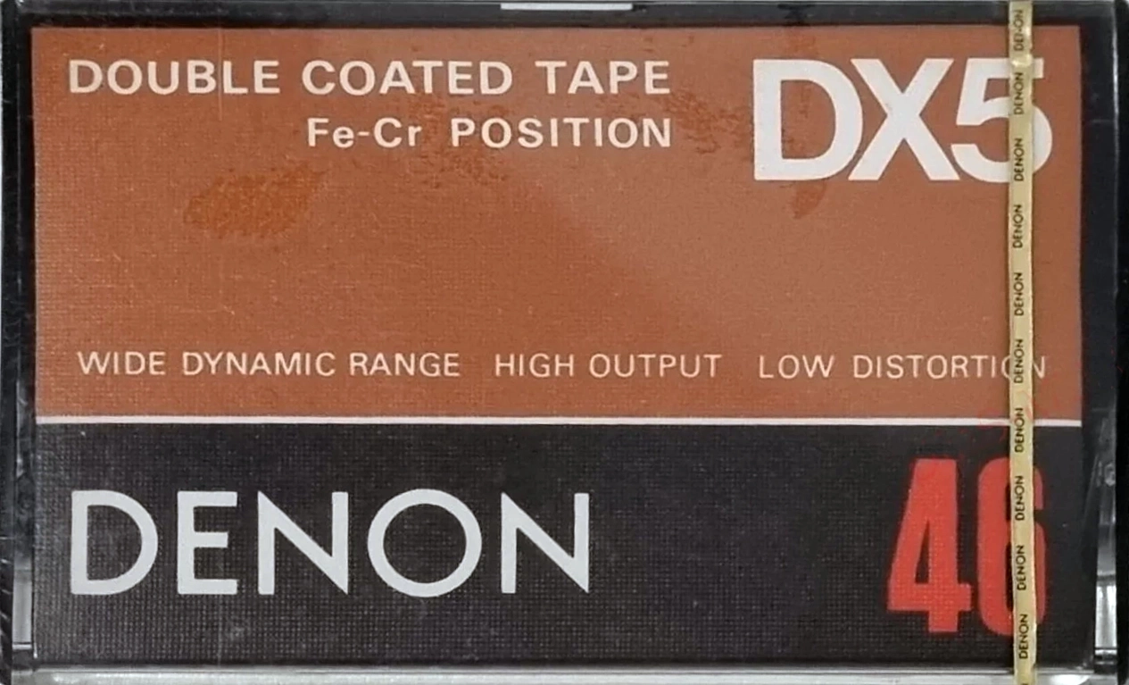 Compact Cassette Denon DX5 46 Type III Ferro Chrome 1978 Japan