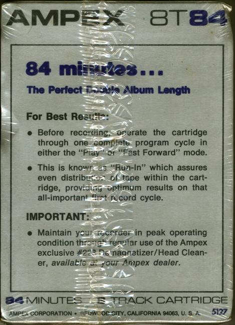 TRACK-8 Ampex 84 "8T" Type I Normal USA
