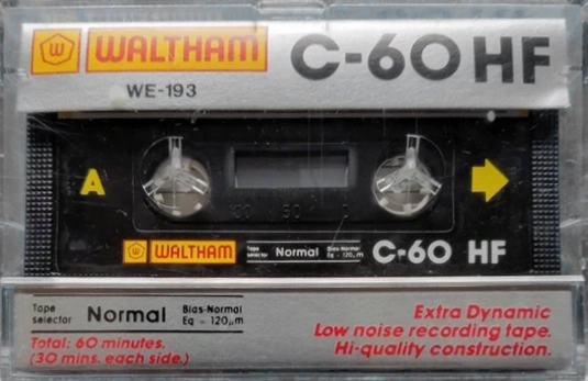 Compact Cassette Waltham HF 60 "WE-193" Type I Normal UK