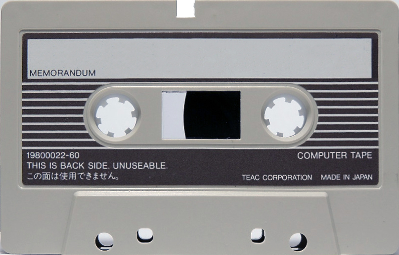 Compact Cassette Teac CT "CT-500H" Computer Cassette 1981 Worldwide