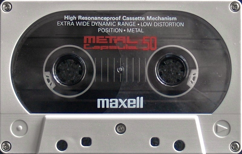 Compact Cassette Maxell Capsule Metal 50 Type IV Metal 1990 USA