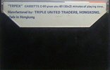 Compact Cassette Trpex 60 Type I Normal 1980 Hong Kong