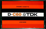 Compact Cassette TDK D 60 Type I Normal 1975 Japan