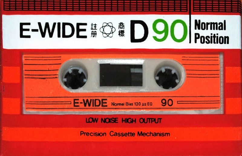 Compact Cassette E-Wide D 90 Type I Normal 1989 Hong Kong