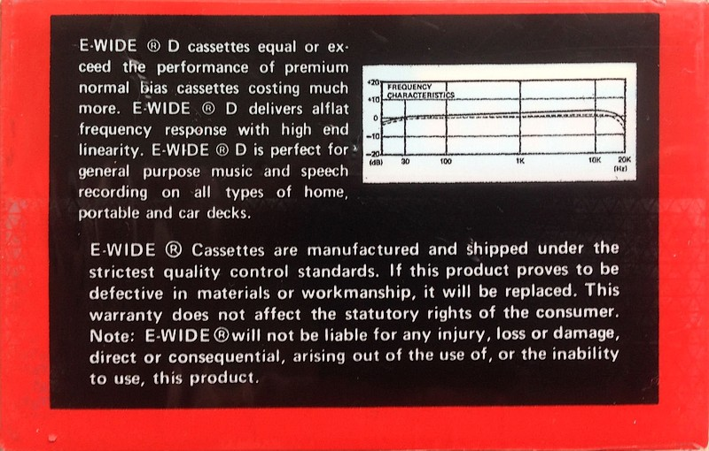 Compact Cassette: Unknown E-Wide -  90