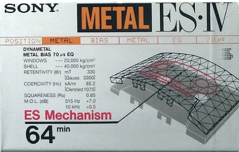 Compact Cassette: Sony  - Metal ES-IV 64