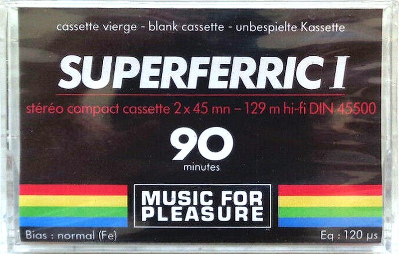 Compact Cassette Music For Pleasure 90 Type I Normal 1986 France