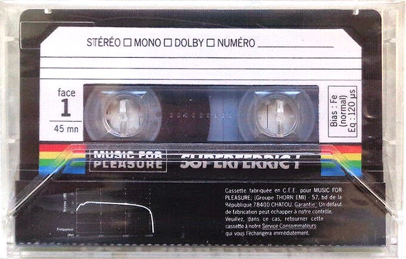 Compact Cassette Music For Pleasure 90 Type I Normal 1986 France