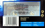 Compact Cassette Dena SK-X 60 Type I Normal Iran