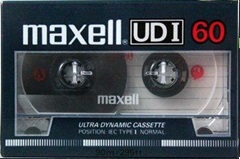 Compact Cassette Maxell UDI / UD1 60 "UD1" Type I Normal 1982 Europe