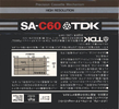 Compact Cassette TDK SA 60 Type II Chrome 1979 Japan