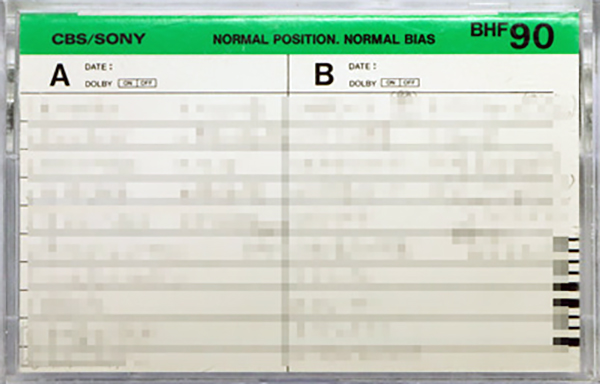 Compact Cassette CBS / Sony BHF 90 Type I Normal 1980 Japan