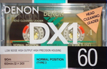 Compact Cassette Denon DX1 60 "DX1-60SE" Type I Normal 1992 North America