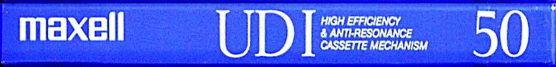 Compact Cassette Maxell UDI / UD1 50 "UD1-50(F)" Type I Normal 1992 Japan