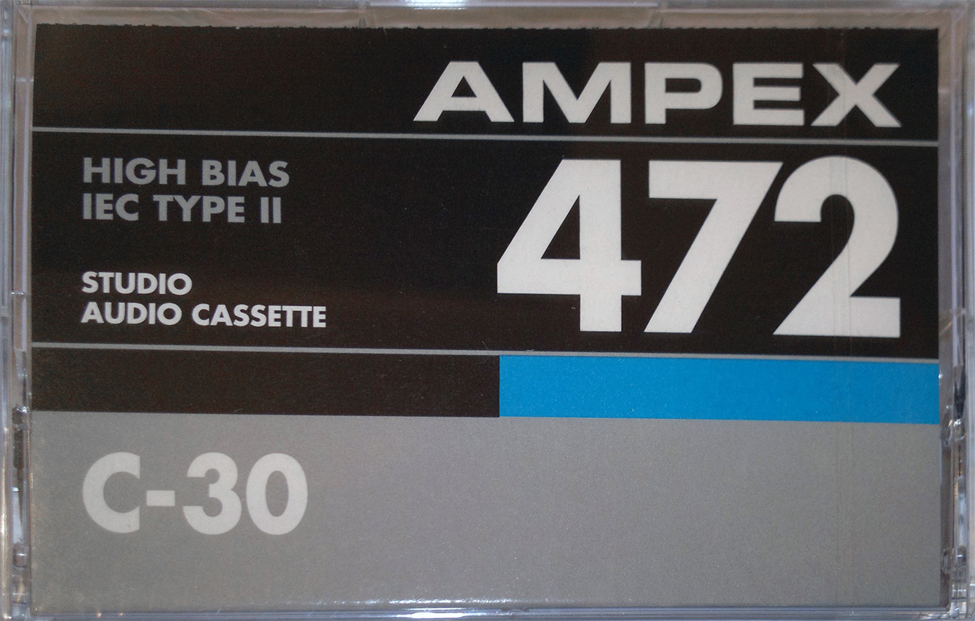 Compact Cassette Ampex 472 30 Type II Chrome 1995 USA