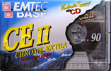 Compact Cassette Emtec CE II Chrome Extra 90 Type II Chrome 1999 Europe