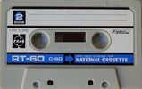 Compact Cassette National RT 60 "With Headcleaning Tape" Type I Normal 1972 Japan