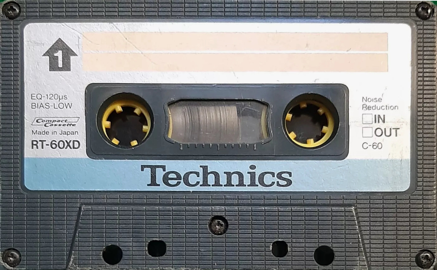 Compact Cassette Technics XD 60 "RT-60XD" Type I Normal 1979 Europe