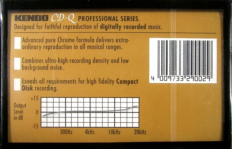 Compact Cassette Kendo CD-Q 90 Type II Chrome Germany