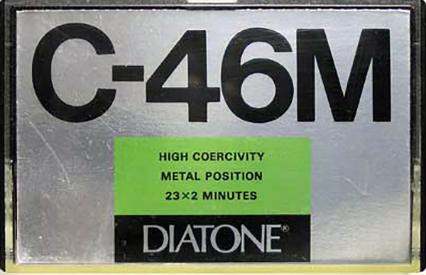 Compact Cassette Diatone M 46 Type IV Metal 1979 Japan