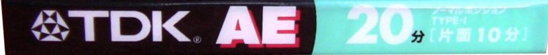 Compact Cassette TDK AE 20 "AE-20G" Type I Normal 2002 Japan