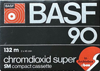 Compact Cassette BASF Chromdioxid Super 90 Type II Chrome 1977 Europe