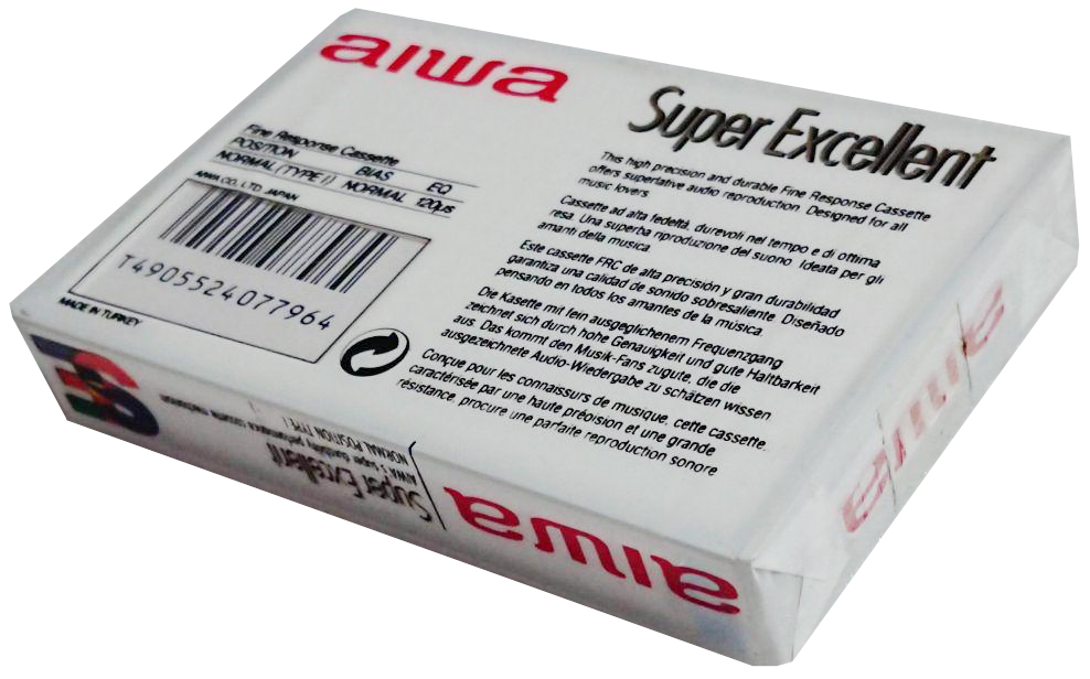 Compact Cassette Aiwa FRC 74 "SE Super Excellent" Type I Normal 1988 Europe