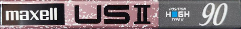Compact Cassette Maxell US 90 "USII 90" Type II Chrome 1991 Japan