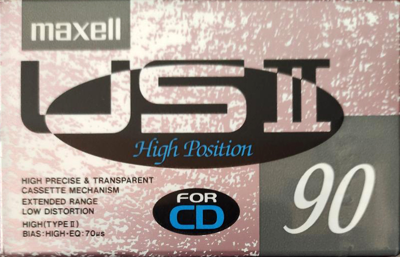Compact Cassette Maxell US 90 "USII 90" Type II Chrome 1991 Japan