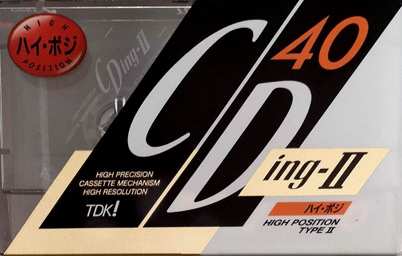 Compact Cassette TDK CDing 2 40 "CDING2-40M" Type II Chrome 1991 Japan