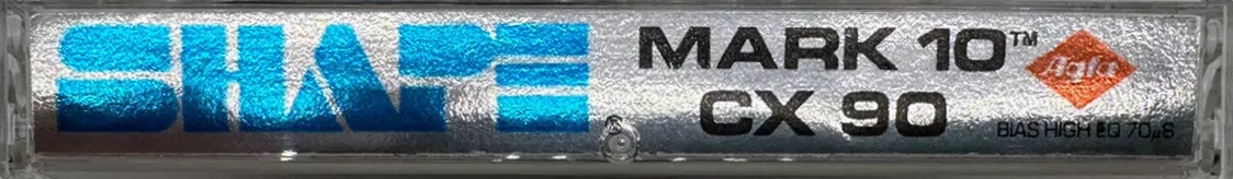 Compact Cassette Shape Mark 10 CX 90 Type II Chrome 1983 USA