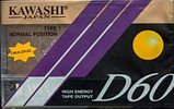 Compact Cassette Kawashi D 60 Type I Normal 1992 Unknown Country