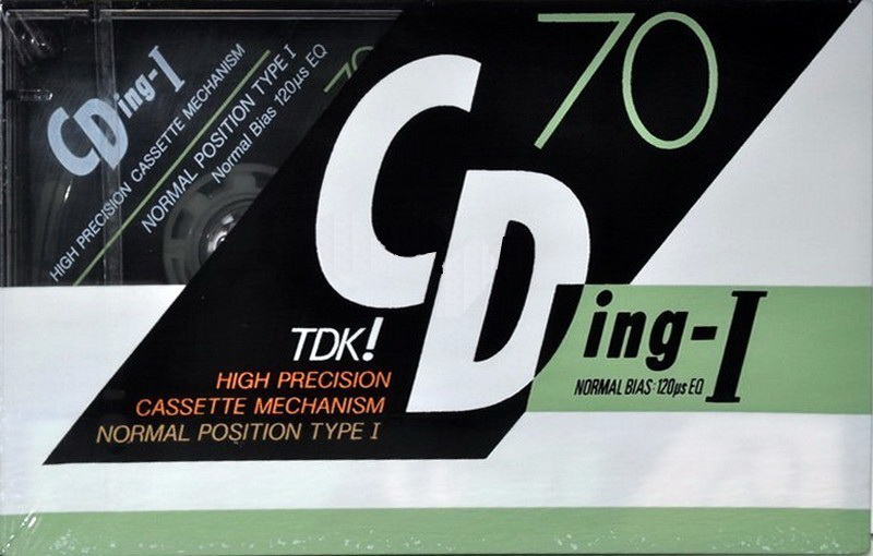 Compact Cassette TDK CDing 1 70 "CDING1-70" Type I Normal 1989 Japan