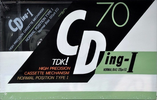 Compact Cassette TDK CDing 1 70 "CDING1-70" Type I Normal 1989 Japan