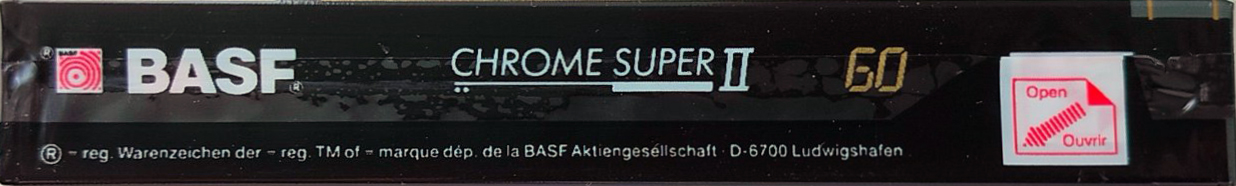 Compact Cassette BASF Chrome Super II 60 Type II Chrome 1991 Europe
