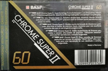 Compact Cassette BASF Chrome Super II 60 Type II Chrome 1991 Germany