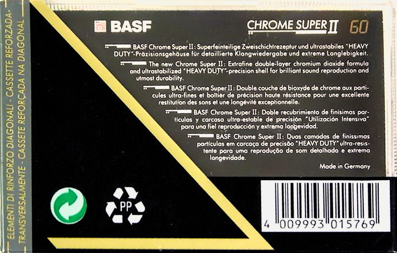 Compact Cassette: BASF  - Chrome Super II 60