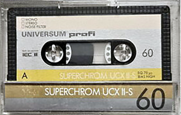 Compact Cassette Universum UCX II-S 60 Type II Chrome 1986 Europe